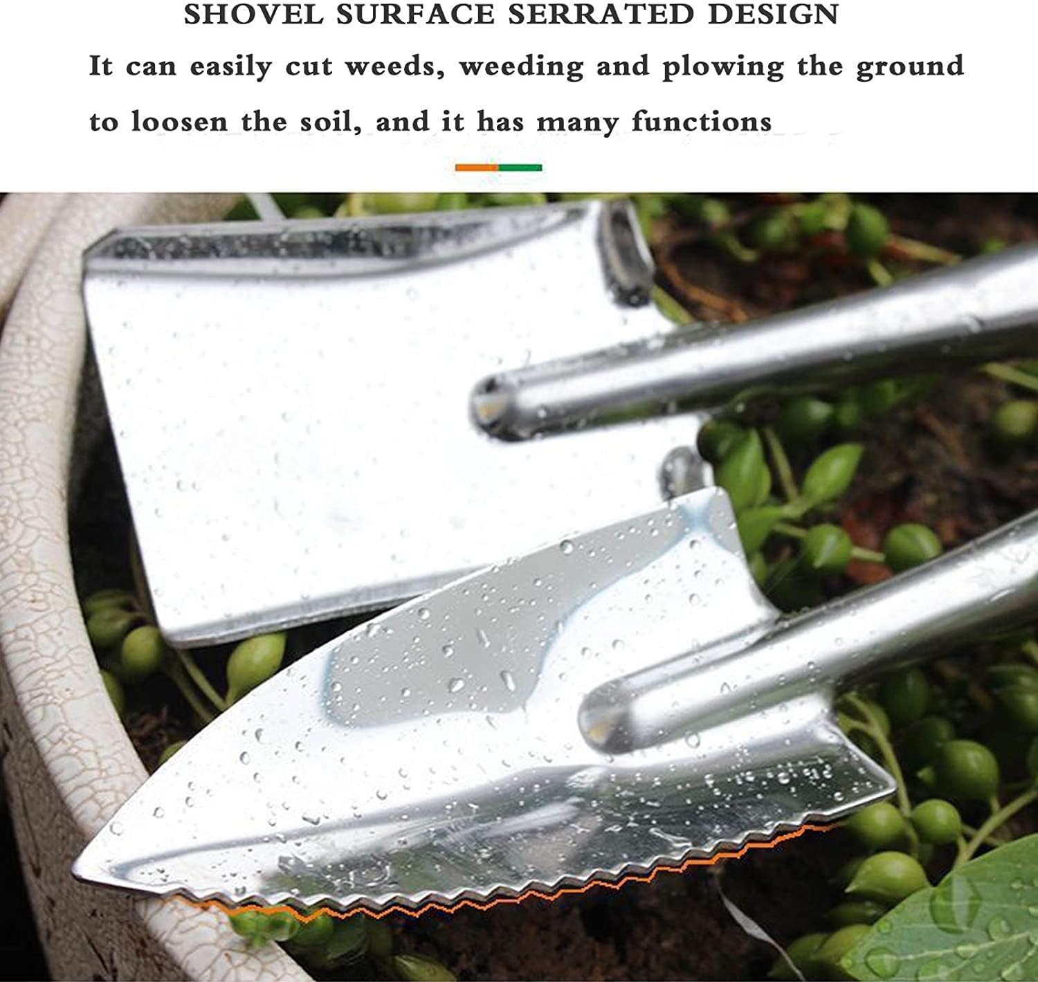 Garden Tools Set, 3 Piece Heavy Duty Gardening Tools, Stainless Steel Garden Tool Set Outdoor Gardening Hand Tools Gardening Gifts for Women Men