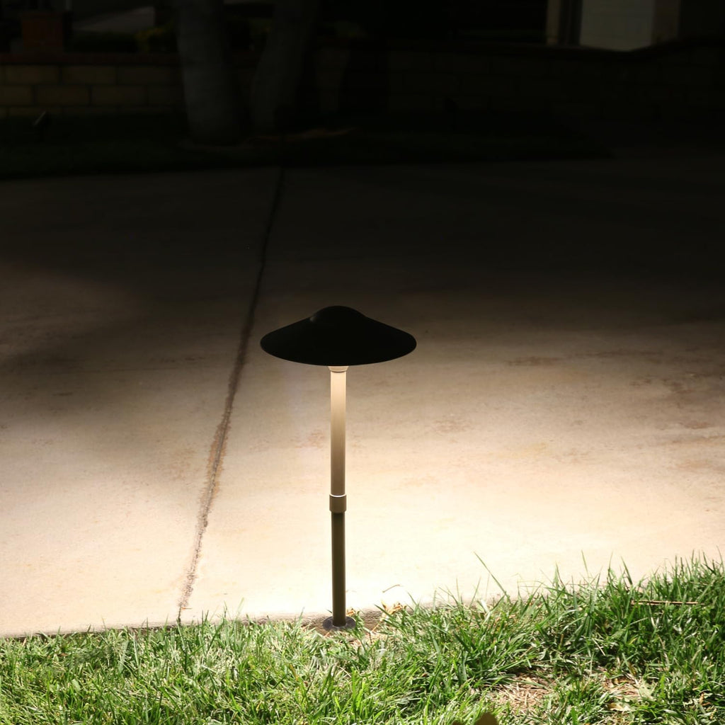 Lumina Lighting® 4W Landscape Lighting 12V Landscape Lights Low Voltage Landscape Path Lights Warm White Waterproof Outdoor Replaceable G4 LED Bulb for Garden Pathway Lawn Yard (Bronze) (8-Pack)