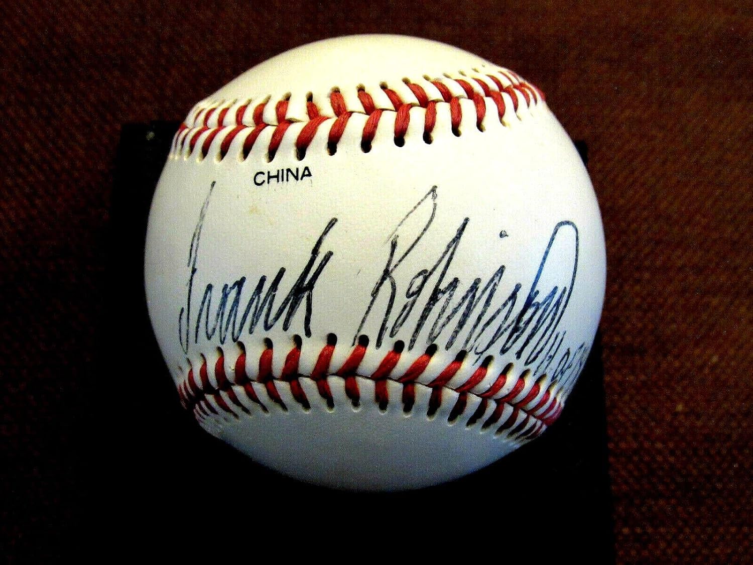 Frank Robinson Hof 82 s Orioles Signed Auto Vtg Field Of Dreams Baseball Jsa - Autographed Baseballs