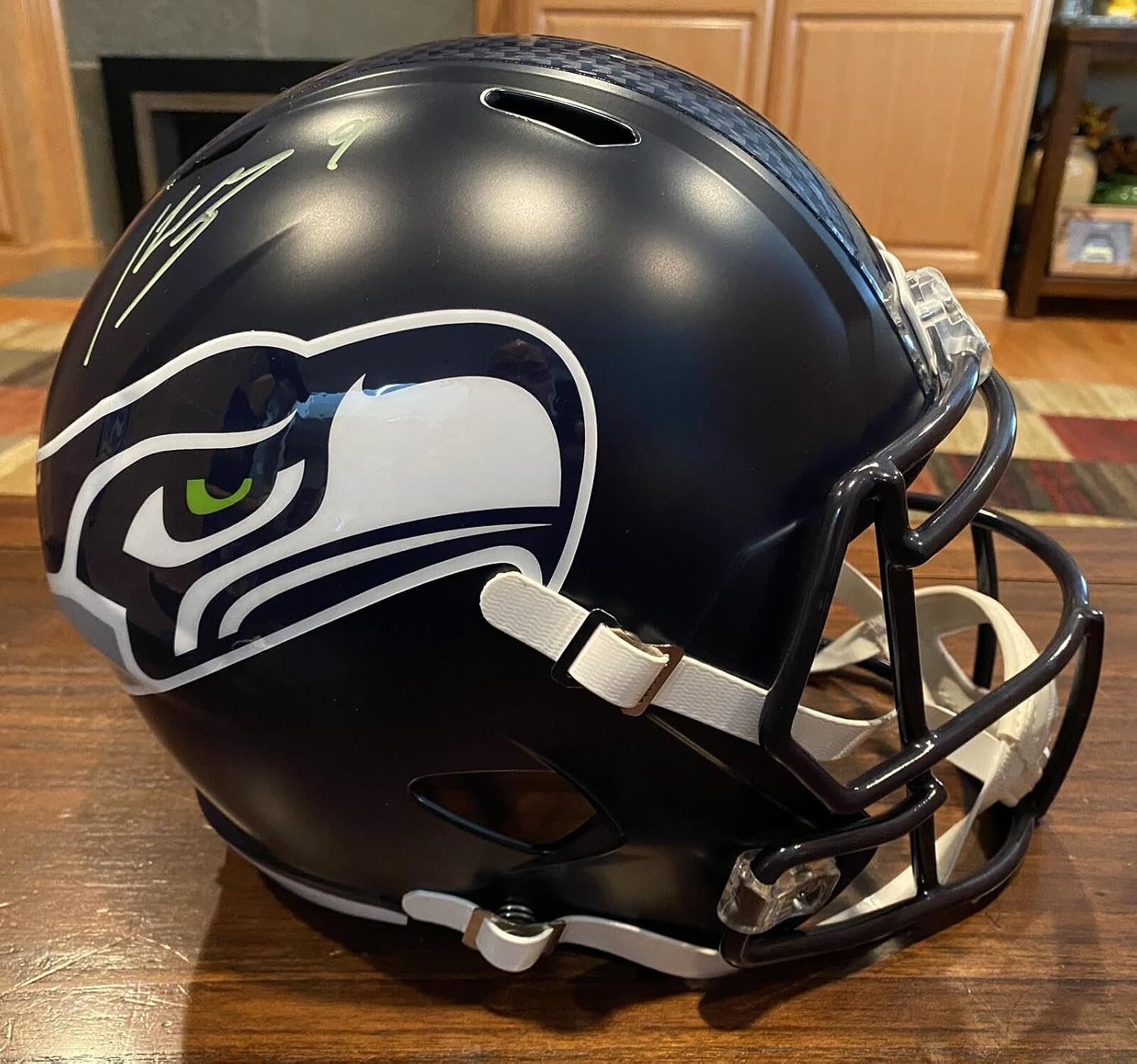 Kenneth Walker III Autographed Seattle Seahawks Speed Full Size Helmet Beckett - Autographed NFL Helmets