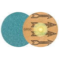 Walter 04D305 3' Twist Topcut Sanding Discs Quick Change ZA Discs 50 Grit Yellow, 50 Pack