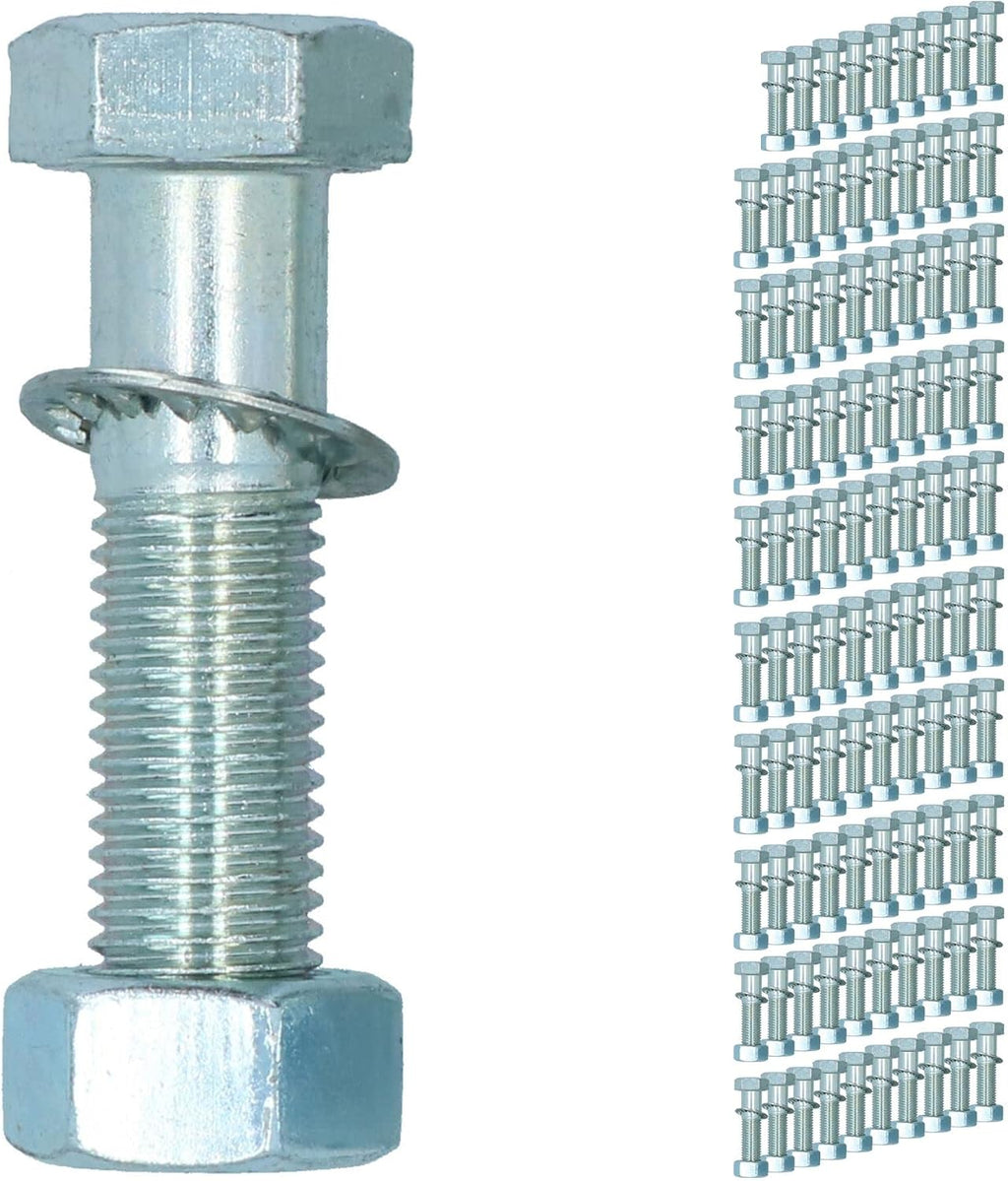 AB Tools M16 (16mm) x 65mm High Tensile Tow Bar Ball Fixing Bolts Washers + Nuts 100 Pack
