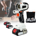 10 in 1 Woodworking Power Tool, Combination Set of Impact Drill, Electric Wrench, Reciprocating Saw and Chain Saw, with Charger & 2 Batteries