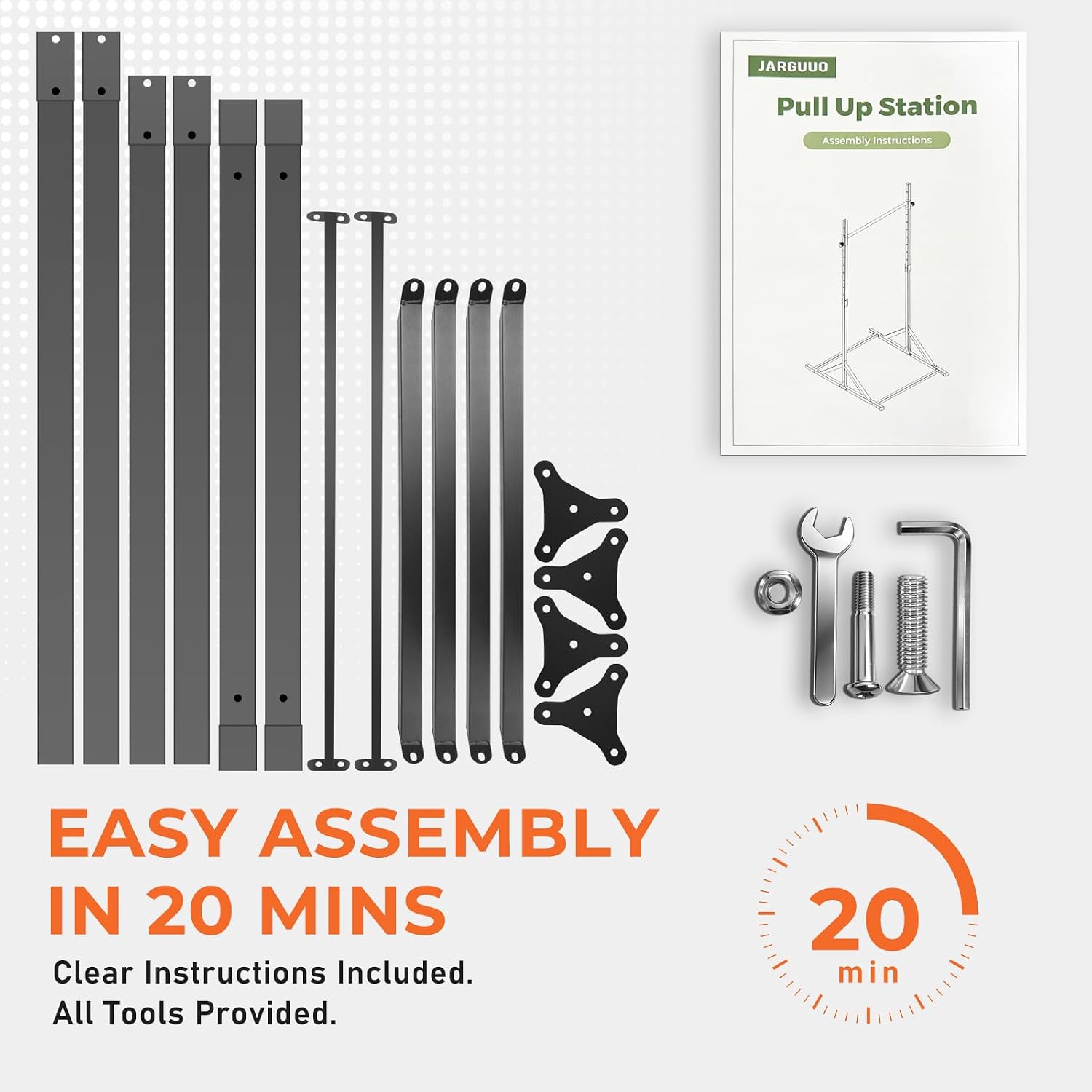 Freestanding Pull Up Bar Stand, Adjustable Chin Up Bar Outdoor | 440LBS Capacity, 7ft Tall Adjustable Stand, Strength Training, Home Gym, Outdoor Workout, Calisthenics Station