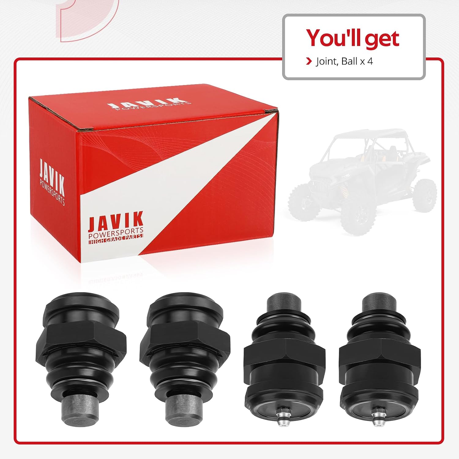 Heavy Duty Ball Joint for Polaris RZR XP/XP4-1000 Turbo PRO-XP RS1 General XP/XP4-1000 OEM# 7082422 7081992 7082487 7082275 7082892
