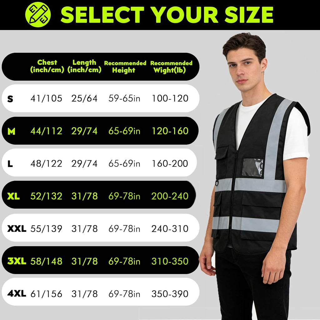 Custom Safety Vest Class 2 High Visibility Reflective Vest