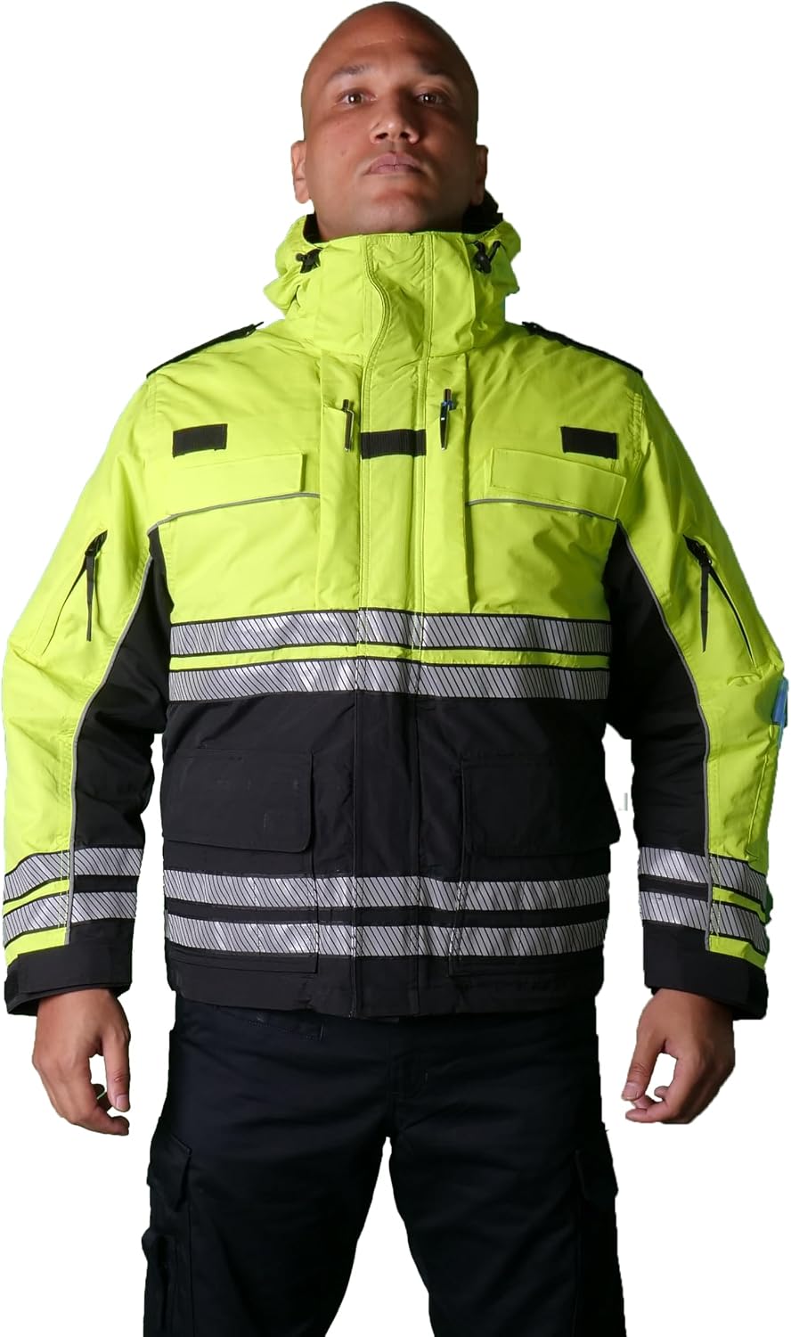 Men's Hi-Vis Heavy Duty Parka - Lancer Work Utility & Safety Jacket