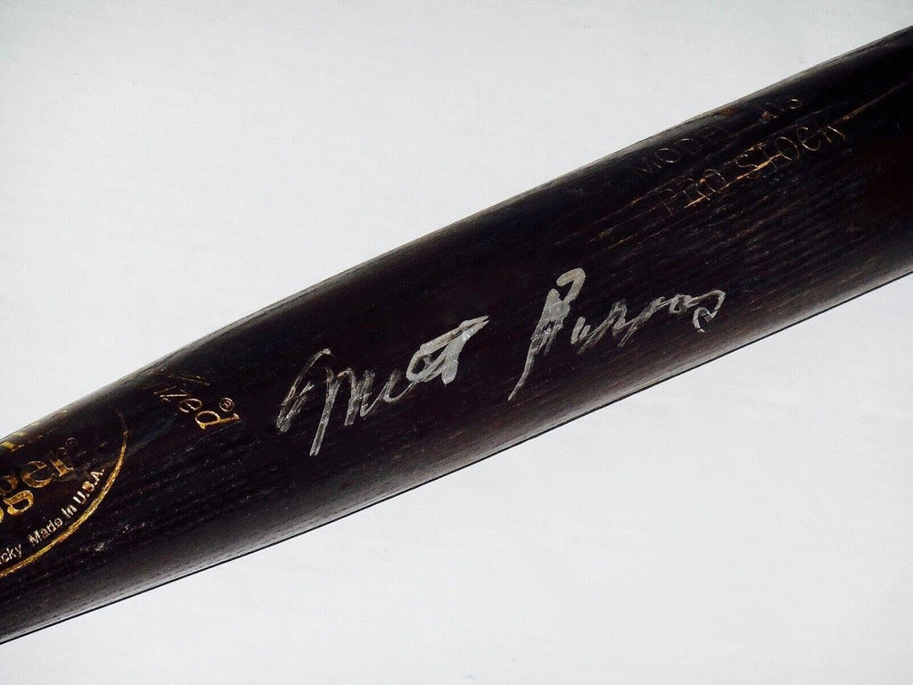 Topps Milt Pappas Autographed Bat (Baltimore Orioles) - Spring Training Used Bat! - Autographed Mlb Bats