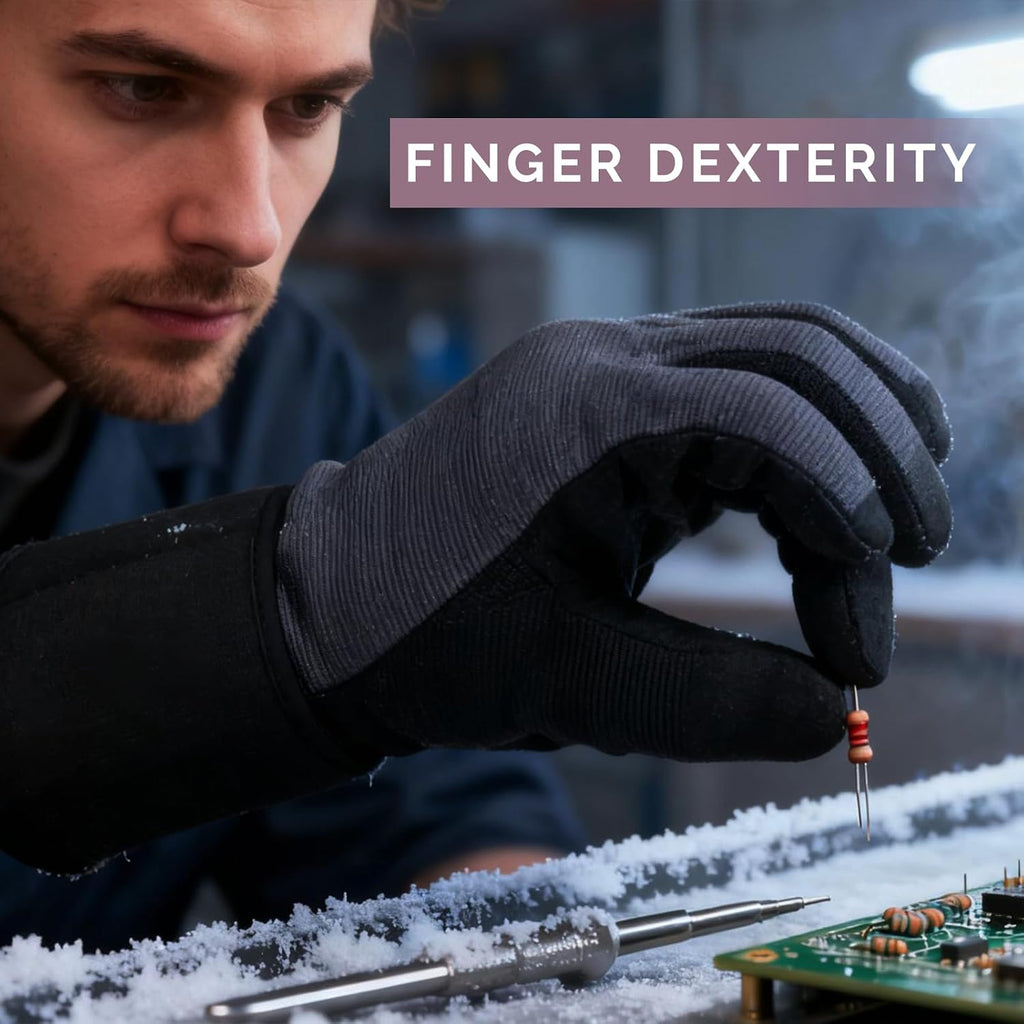 Heated Work Gloves for Men Women - Rechargeable Electric Heating Gloves, Windproof Thermal Gloves with Touchscreen