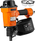 Happybuy Coil Siding Nailer MCN70, 1-3/4' to 2-3/4' 15 Degree Pneumatic Siding Nail Gun, 70-120PSI Air Coil Nailer for Pallet, Crating, Framing, Siding and Fencing