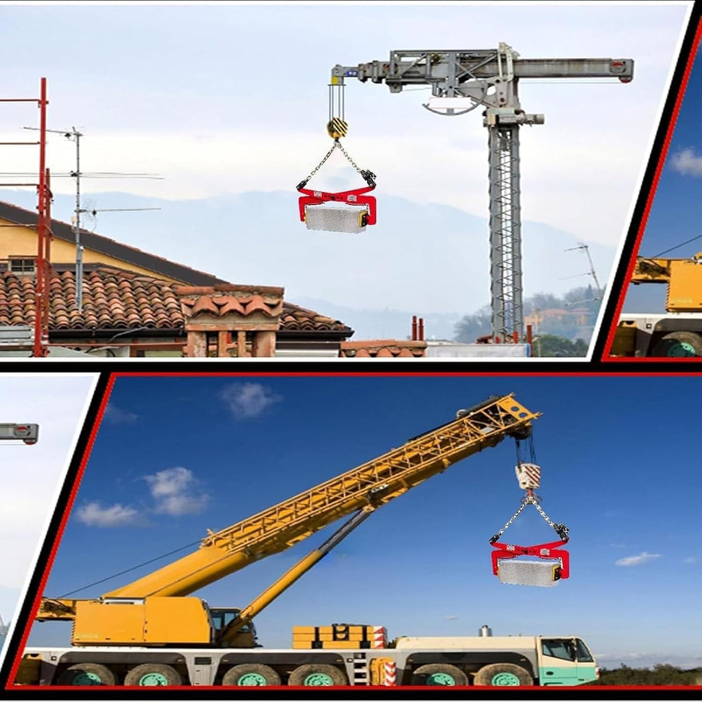 Heavy Duty Granite Slab Lifting Clamps, Stone Lifting Clamps, Adjustable Jaw Opening 4.7-42.5inch, Lifting Tool, for Lifting and Transporting Concrete Blocks Granite Slabs Stone Slabs(36-85cm(14.1-33.