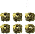 1roll*14000pcs Coil Siding Nails Nailer Collated Wire Full Round Ring Shank Framing Carpentry Nail