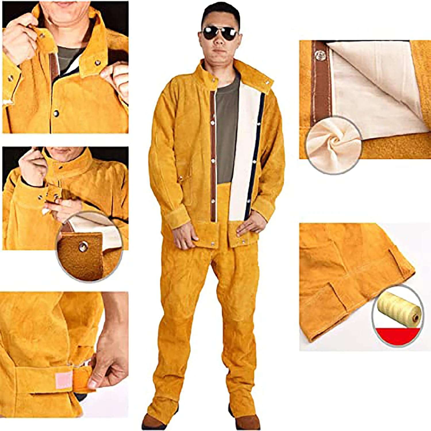 Work Overall Uniform Men Women Working Coveralls Welding Suit Workshop Mechanical Uniform Work Clothes Warehouse Suit,Blue,L