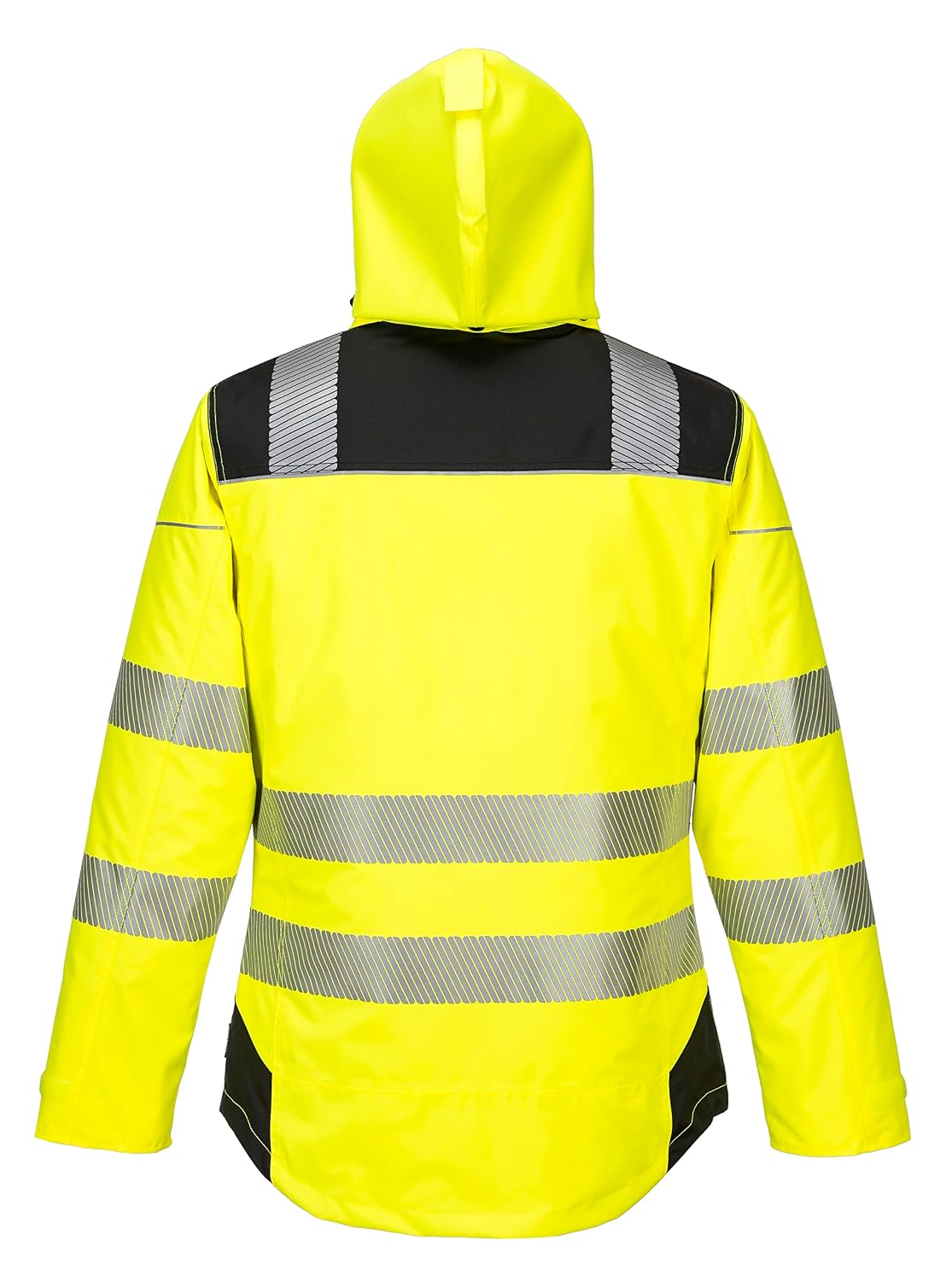 Portwest PW3 Hi-Vis Winter Jacket Work Safety Protective Reflective Waterproof Coat ANSI 3, Small