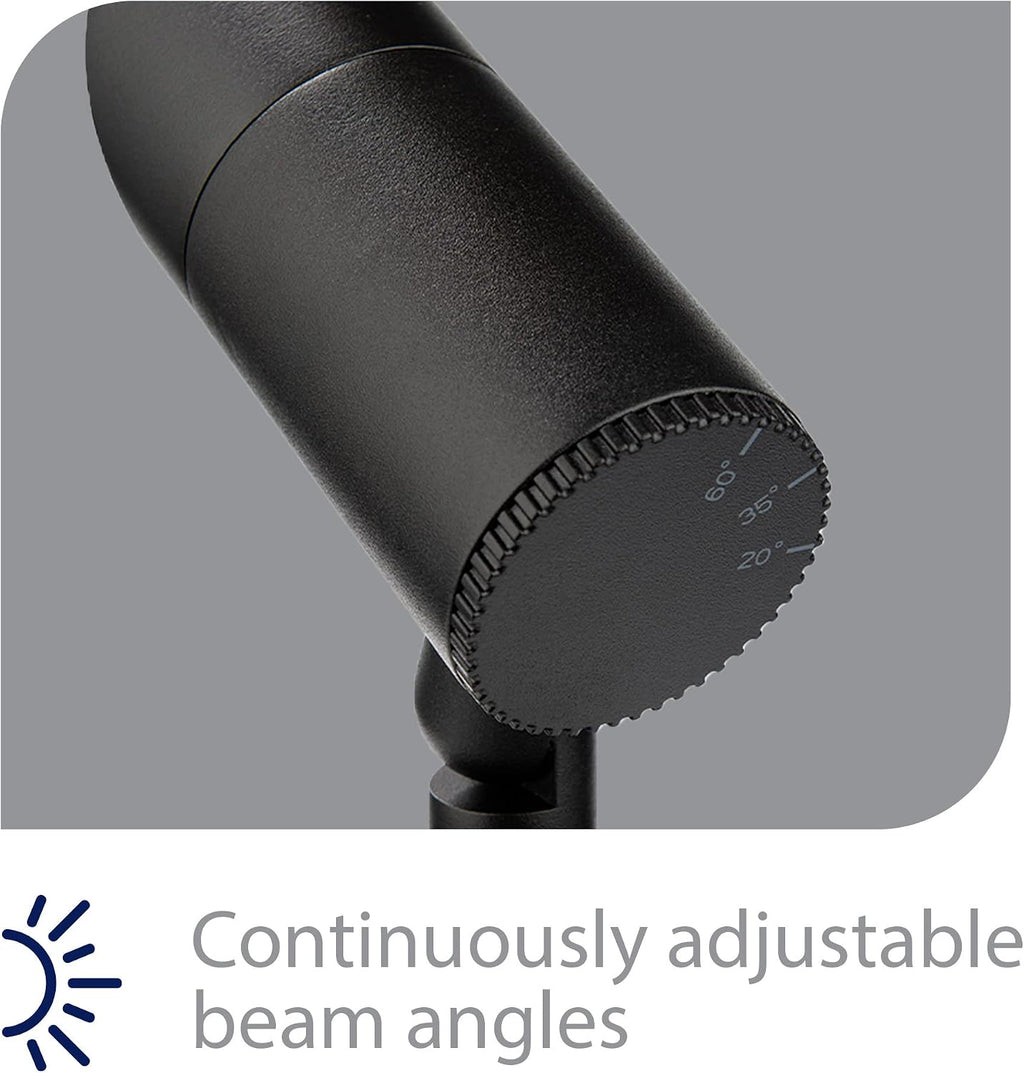 WAC Landscape Lighting, LED 12V Basic Accent Light 3W with Adjustable Beam Angle 2700K in Black