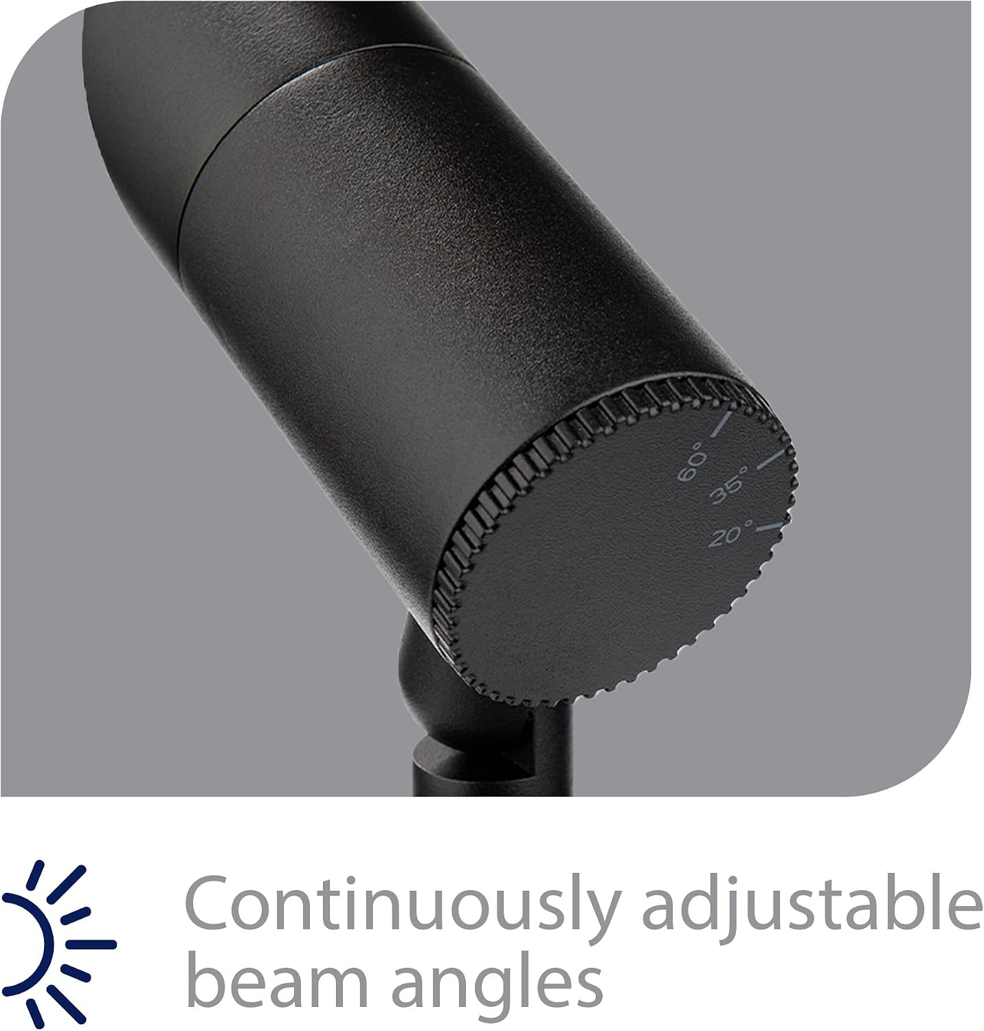 WAC Landscape Lighting, LED 12V Basic Accent Light 3W with Adjustable Beam Angle 2700K in Black