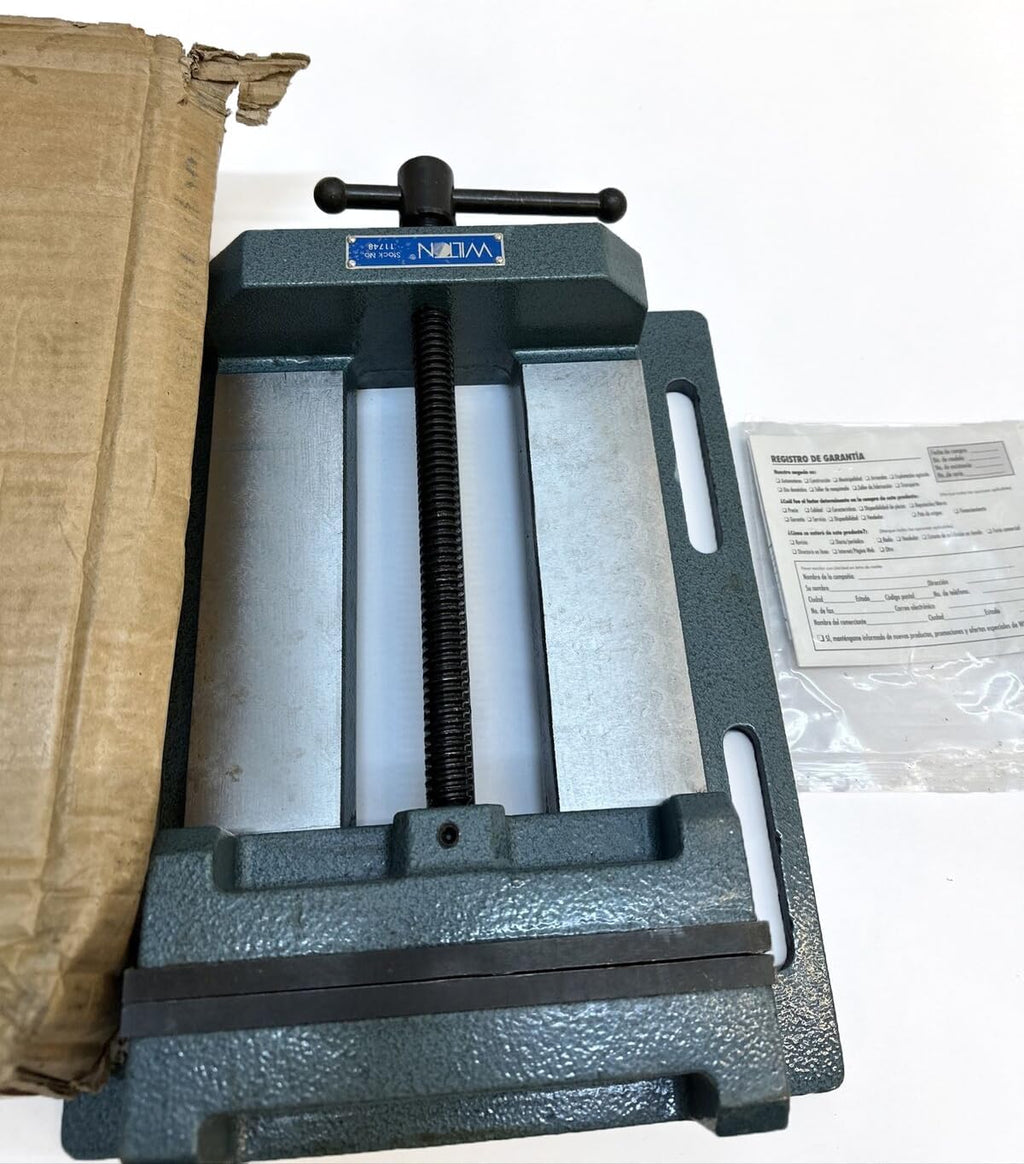 Wilton Low-Profile Drill Press Vise, 8' Jaw Width, 8' Jaw Opening, 2' Jaw Depth (Model LP8)