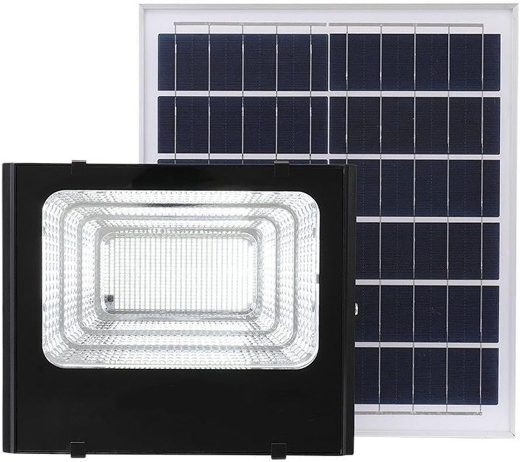 Led Solar Flood Light, Outdoor Waterproof Spotlight Solar Remote Control Reflector Led Street Lamp Ideal for Outdoor Walls Or Light Poles in Parking Lots Sidewalks Trails Scho,One Color5M