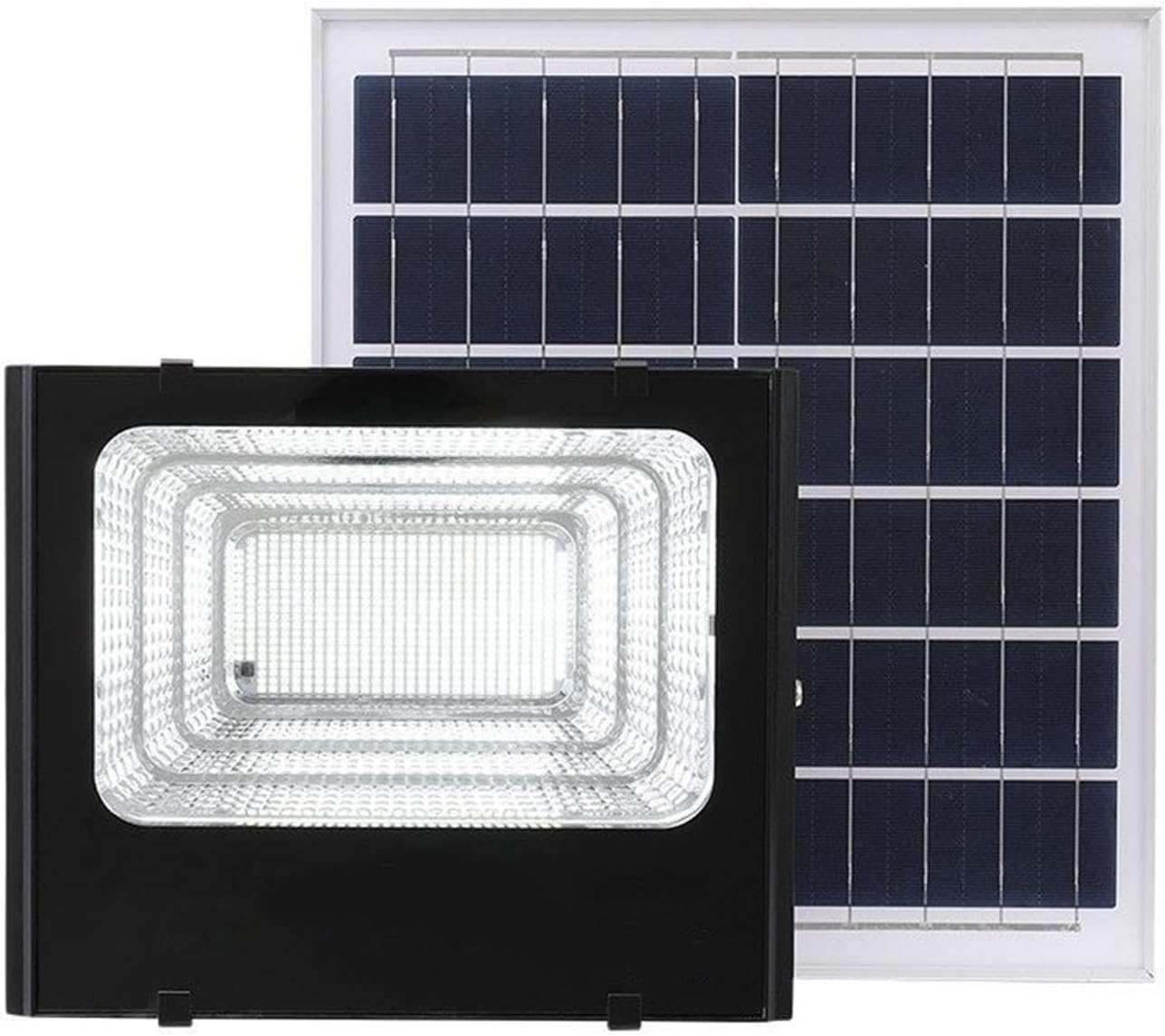 Led Solar Flood Light, Outdoor Waterproof Spotlight Solar Remote Control Reflector Led Street Lamp Ideal for Outdoor Walls Or Light Poles in Parking Lots Sidewalks Trails Scho,One Color5M