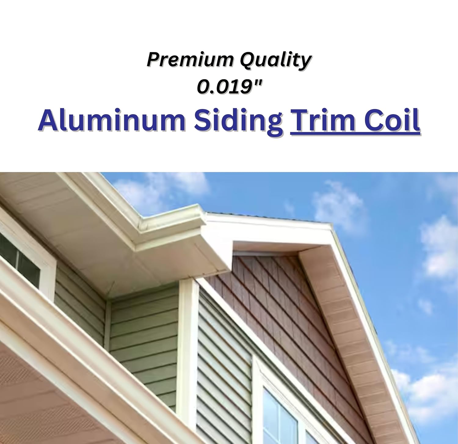 Eagle 1 Aluminum/Vinyl Siding Coil (Multiple Sizes) Each Roll Includes Free 1.25' Matching Stainless Steel Trim Nails - Fascia Cover- Aluminum Flashing Roll (18' x 50 FT, Black)