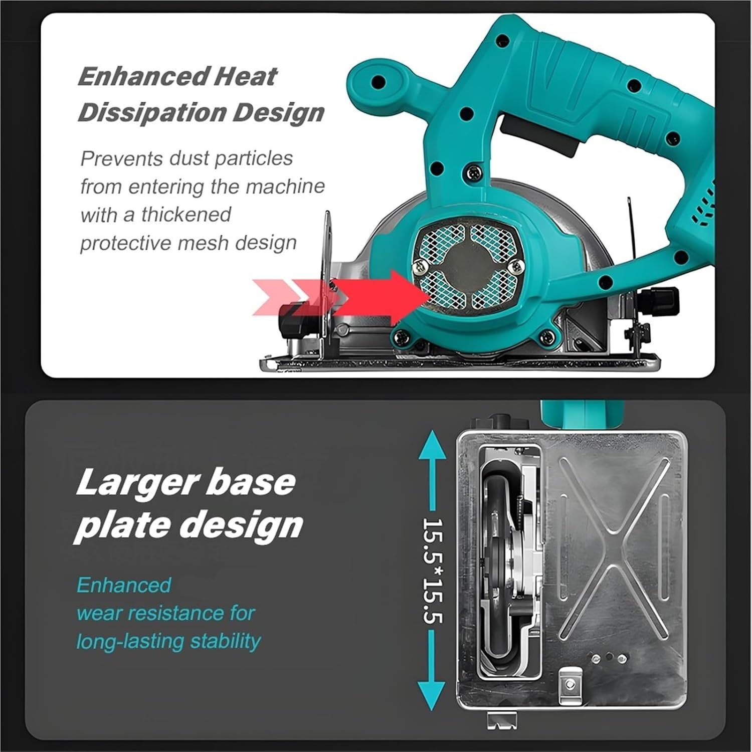 Reciprocating Saw, Cordless Brushless Circular Saw Lithium- Handheld Cutting Tool Mini Electric