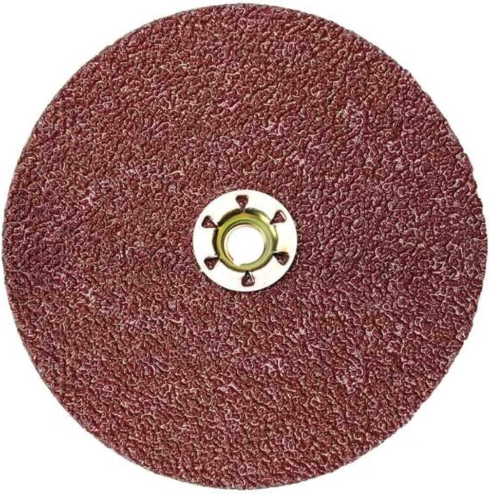 3M Cubitron II Fibre Disc 982C TN Quick Change, Precision Shaped Ceramic Grain, 5' Diameter, 36+ Grit, Brown (Pack of 25)