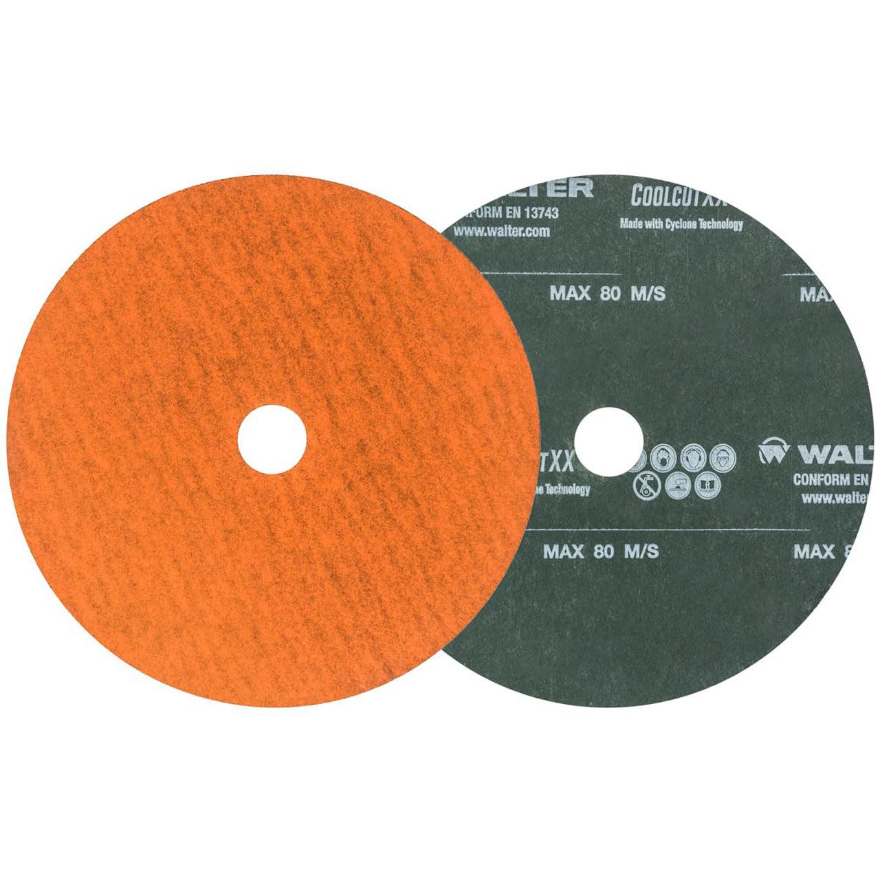 Walter 15X506B 5x7/8 COOLCUT XX Bulk Sanding Discs with Cyclone Technology 60 Grit, 50 Pack