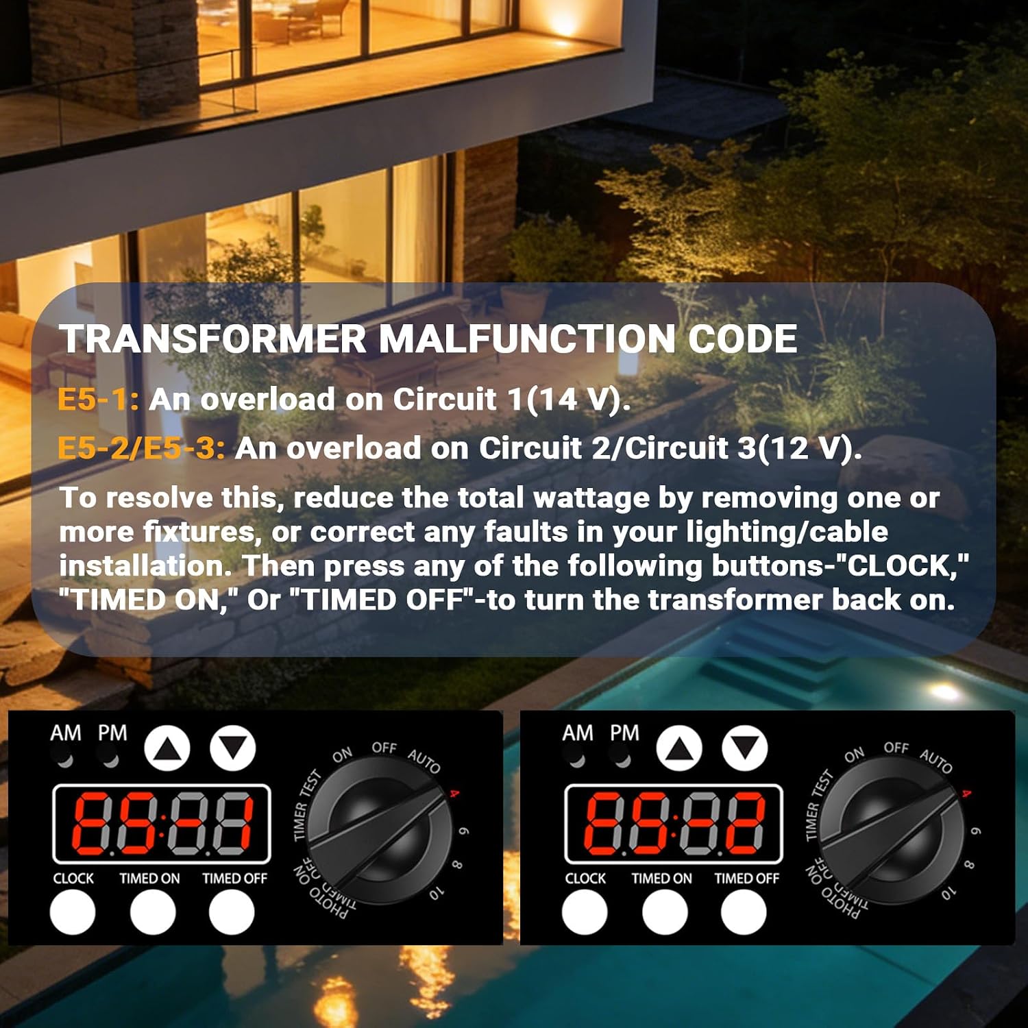 Low Voltage Transformer 900W Landscape Outdoor Lighting Transformer 120V AC to 14V &12V AC Weatherproof for Outdoor Lights, LED Spotlights and Pathway Garden Lighting