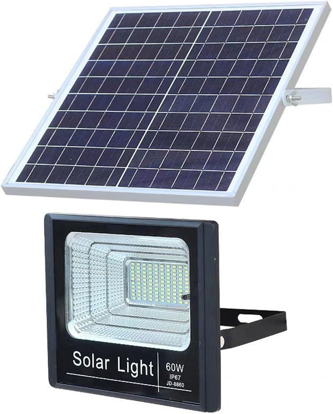 25W Outdoor Waterproof Spotlight, Dusk to Dawn LED Street Lamp with Remote Control Solar Patio Lights Waterproof for Yard, Gazebo