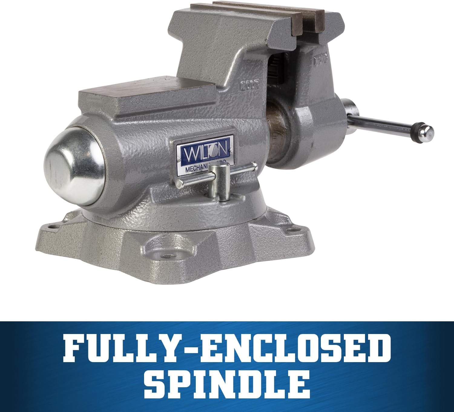 Wilton Mechanics Pro Bench Vise, 5-1/2' Jaw Width, 5' Jaw Opening, 3-5/8' Throat (Model 855M)