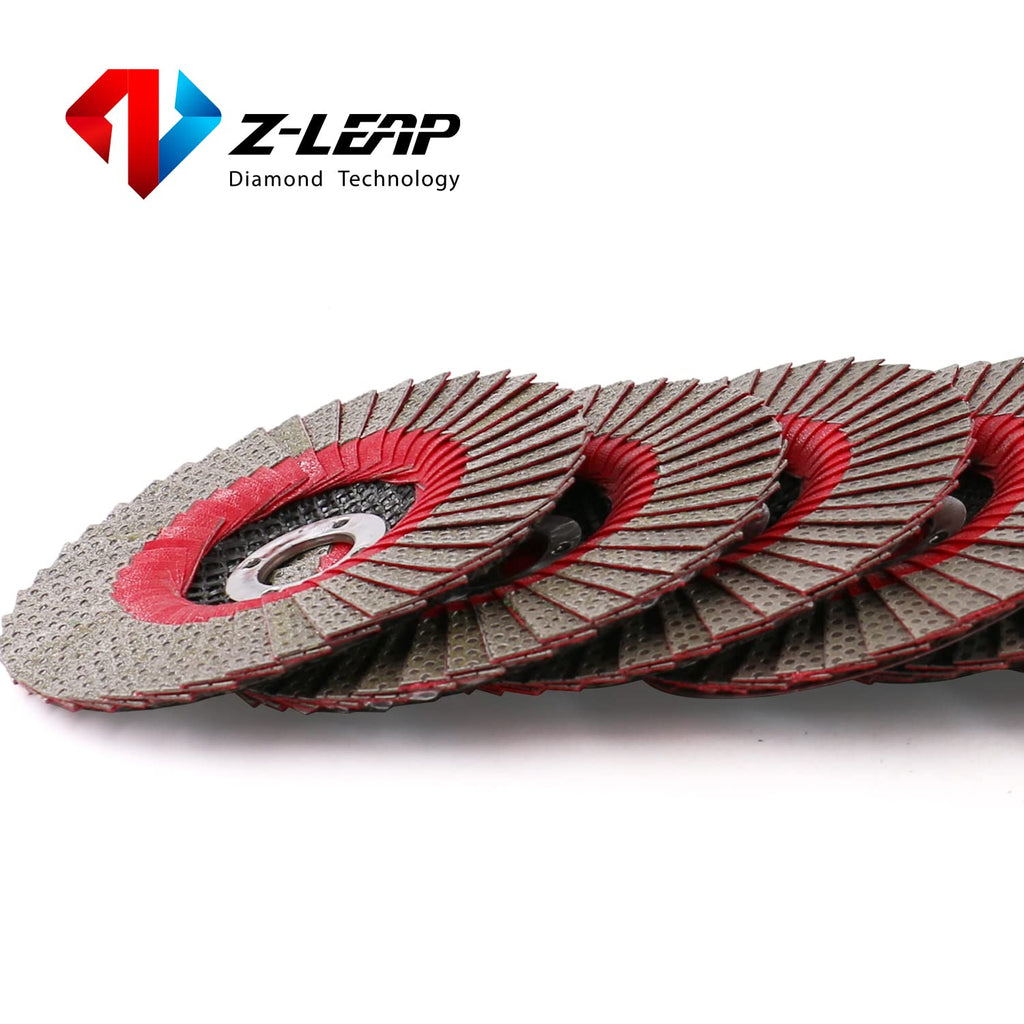 5Inch/125mm Flap Diamond Grinding Wheels Sanding Abrasive Disc for Metal Wood Stone Tile Marble Glass (4pack)