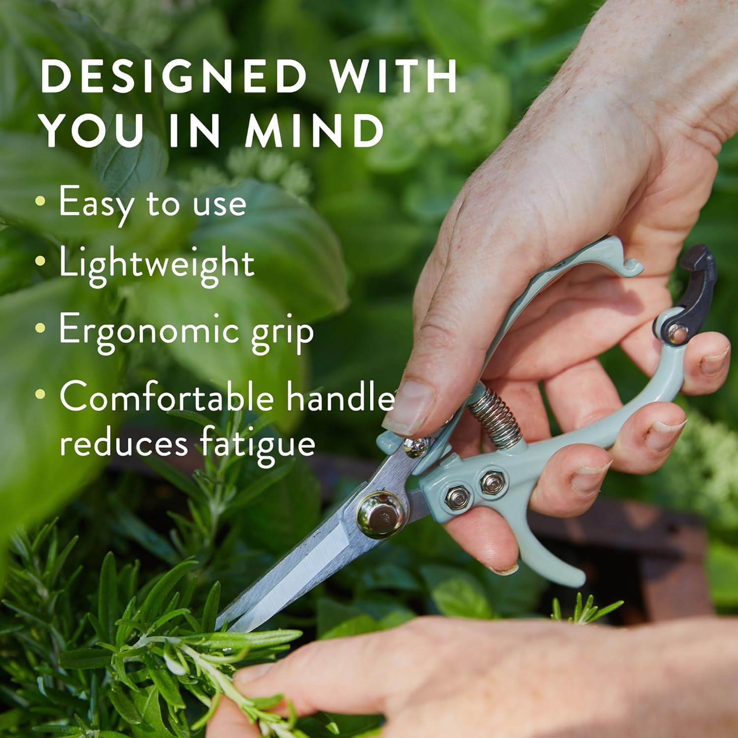 Modern Sprout Pruning Shears - Herb Snipping Scissors- Lightweight Gardening Tools W/Easy Lock - Flower Cutter Garden Shears - Gift for Father's Day -Carbon Steel Blade+Reusable Holster(Multi,12 Pcs)