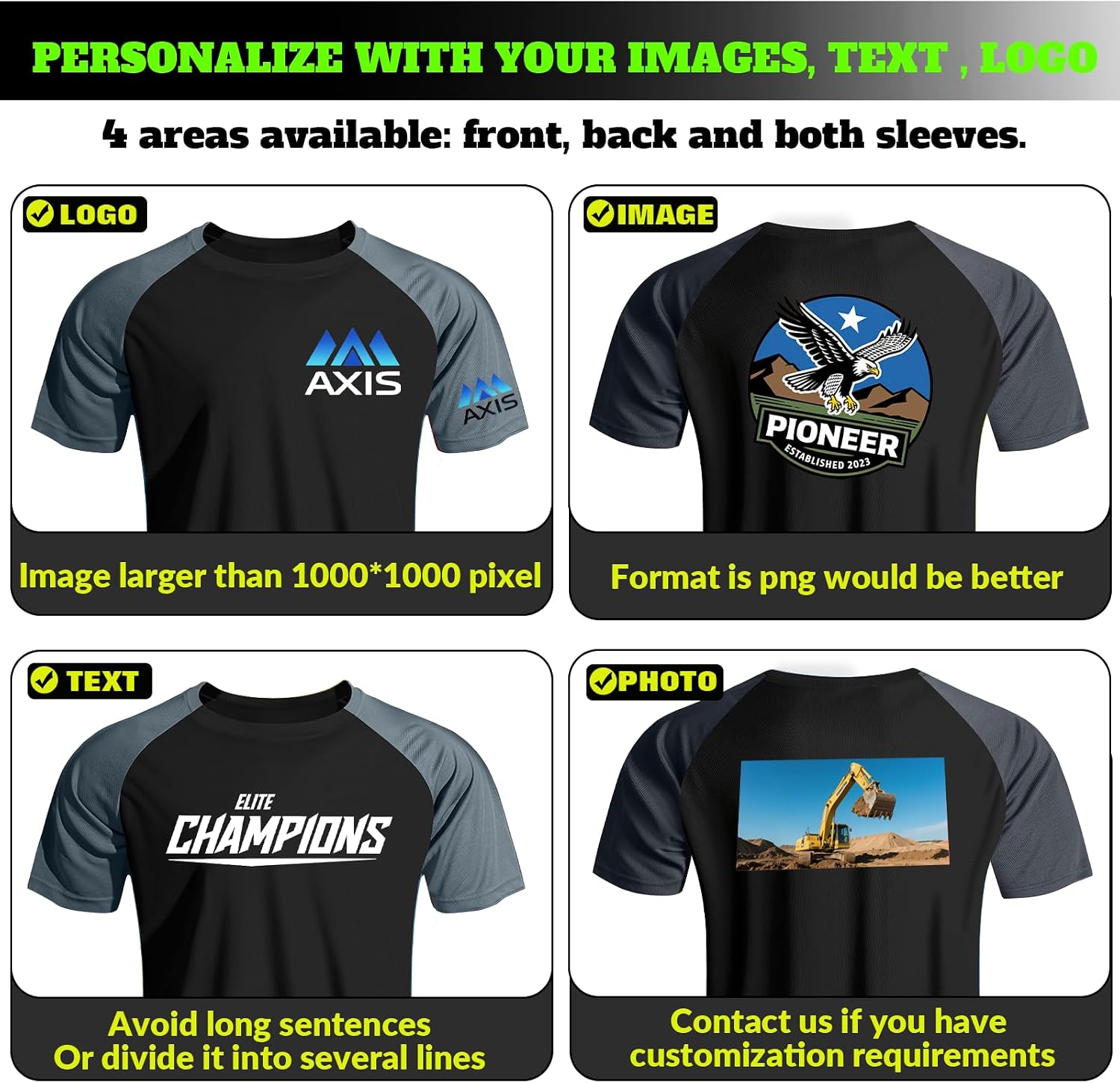 Custom safety Shirts Class 3 Hi Vis Reflective T-Shirt with logo Safety Work Shirts for Men