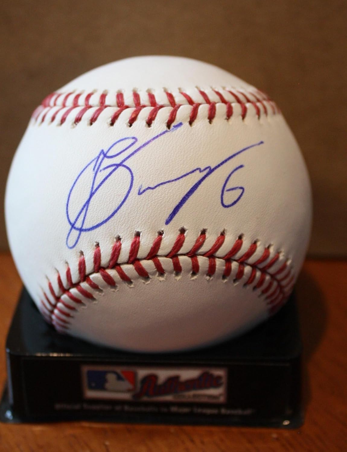 Autographed Jonathan Schoop Baltimore Orioles Rawlings OML Baseball - MLB Hologram - Autographed Baseballs