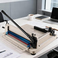17 Inch Heavy Duty Paper Cutter, Guillotine Paper Cutter for A3 Paper, Stack Trimmer 400 Sheet Capacity, Solid Steel Construction for Office Home School Bulk Cutting