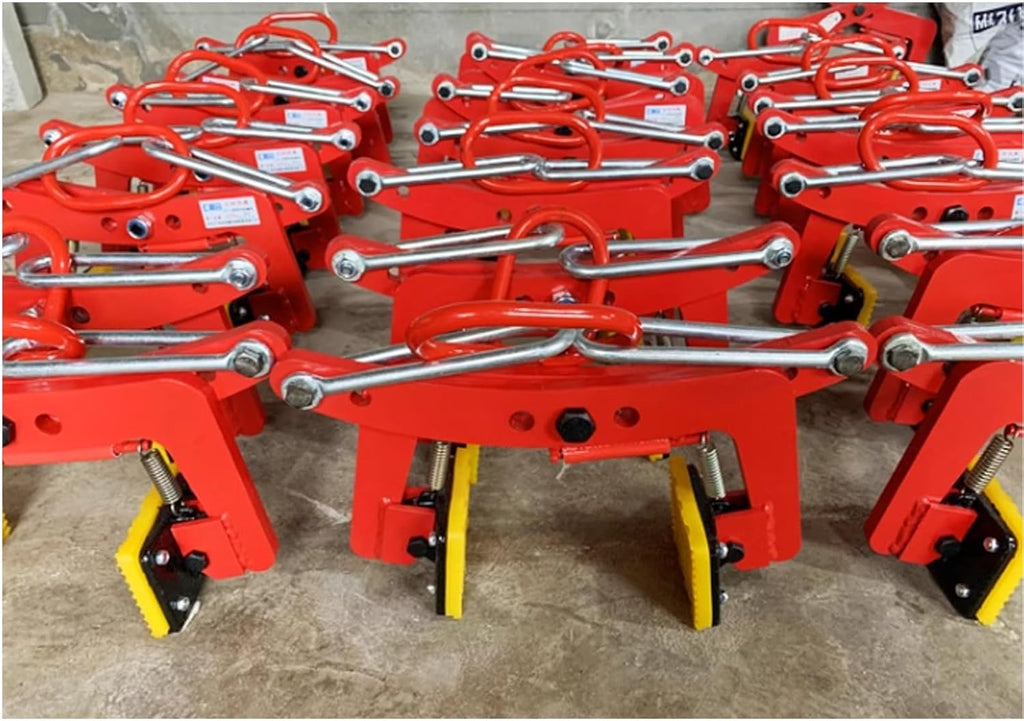 Heavy-Duty Granite Lifting Clamps - Stone Lifting Fixture With 4 Rubber Pads, Wide Jaw Opening, Durable Slab Lifter Tools And Carrying Equipment(Opening size 6-18CM/2.4-7.1in)