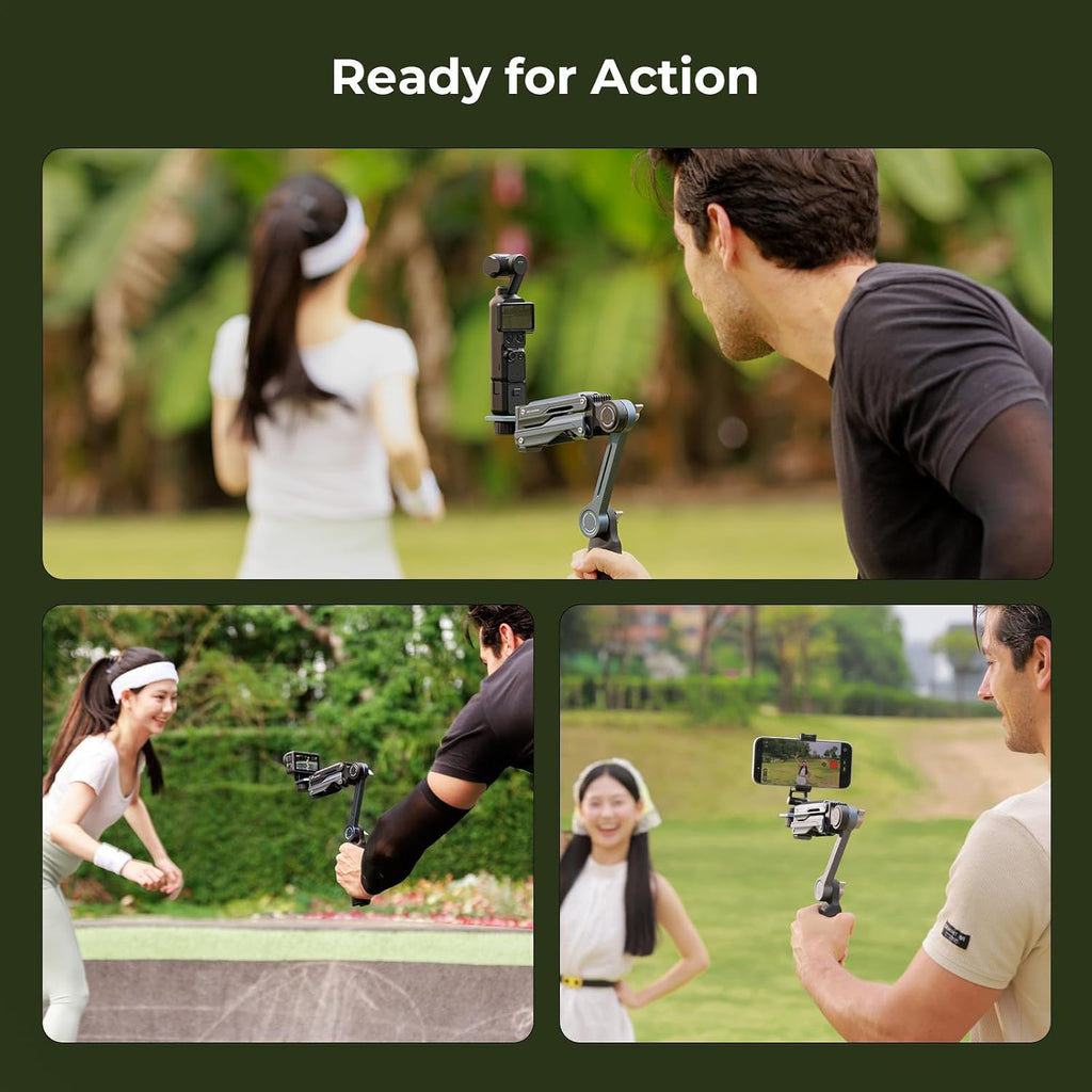 SMALLRIG Handheld Shock Absorber Arm, Featuring Spring and Hydraulic Damping System, Action Camera Accessory for DJI Osmo Pocket 3/4, for GoPro HERO13, for Insta360 X5/4/3, Maximum Load 600g- 5508