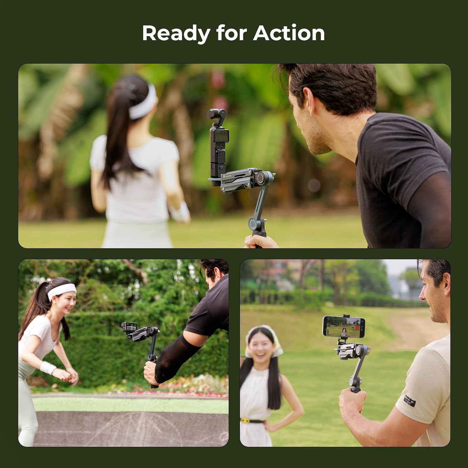 SMALLRIG Handheld Shock Absorber Arm, Featuring Spring and Hydraulic Damping System, Action Camera Accessory for DJI Osmo Pocket 3/4, for GoPro HERO13, for Insta360 X5/4/3, Maximum Load 600g- 5508