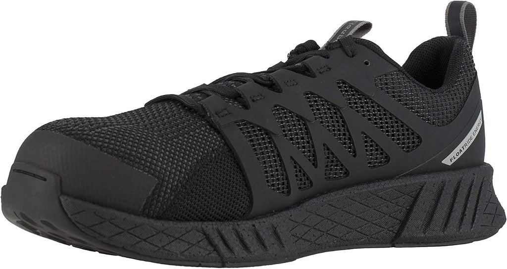 Reebok Work Mens Fusion Flexweave Slip Resistant Composite Toe Work/Duty - Black