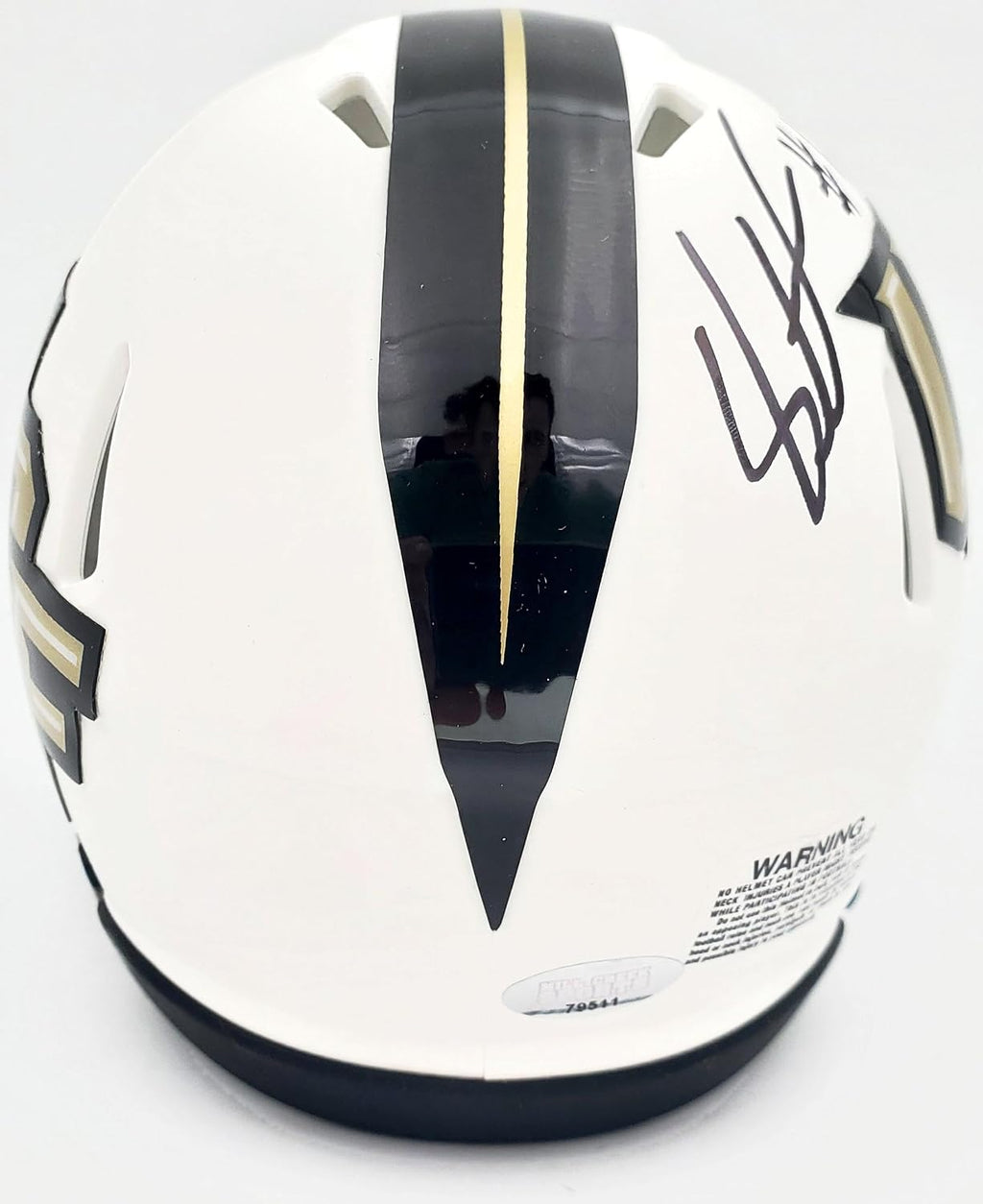 Shaquem & Shaquill Griffin Autographed UCF en Knights White Speed Mini Helmet MCS Holo Stock #134377 - Autographed College Mini Helmets