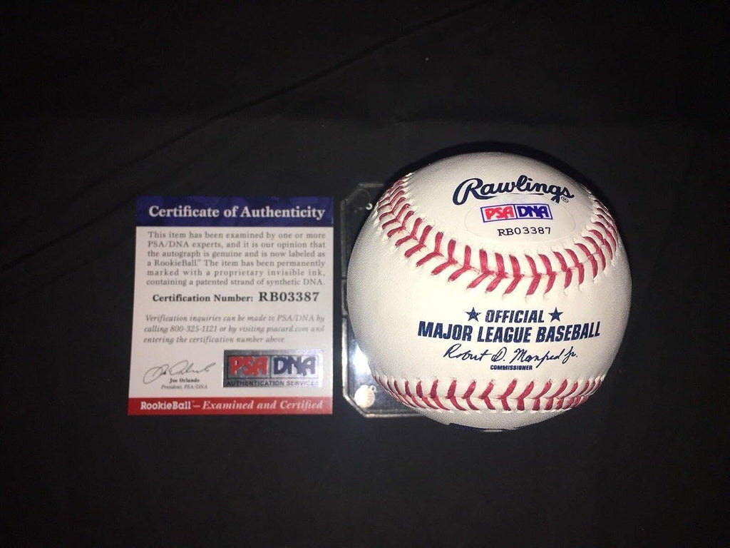 Yusniel Diaz Signed Official Major League Baseball Baltimore Orioles RB PSA #2 - Autographed Baseballs