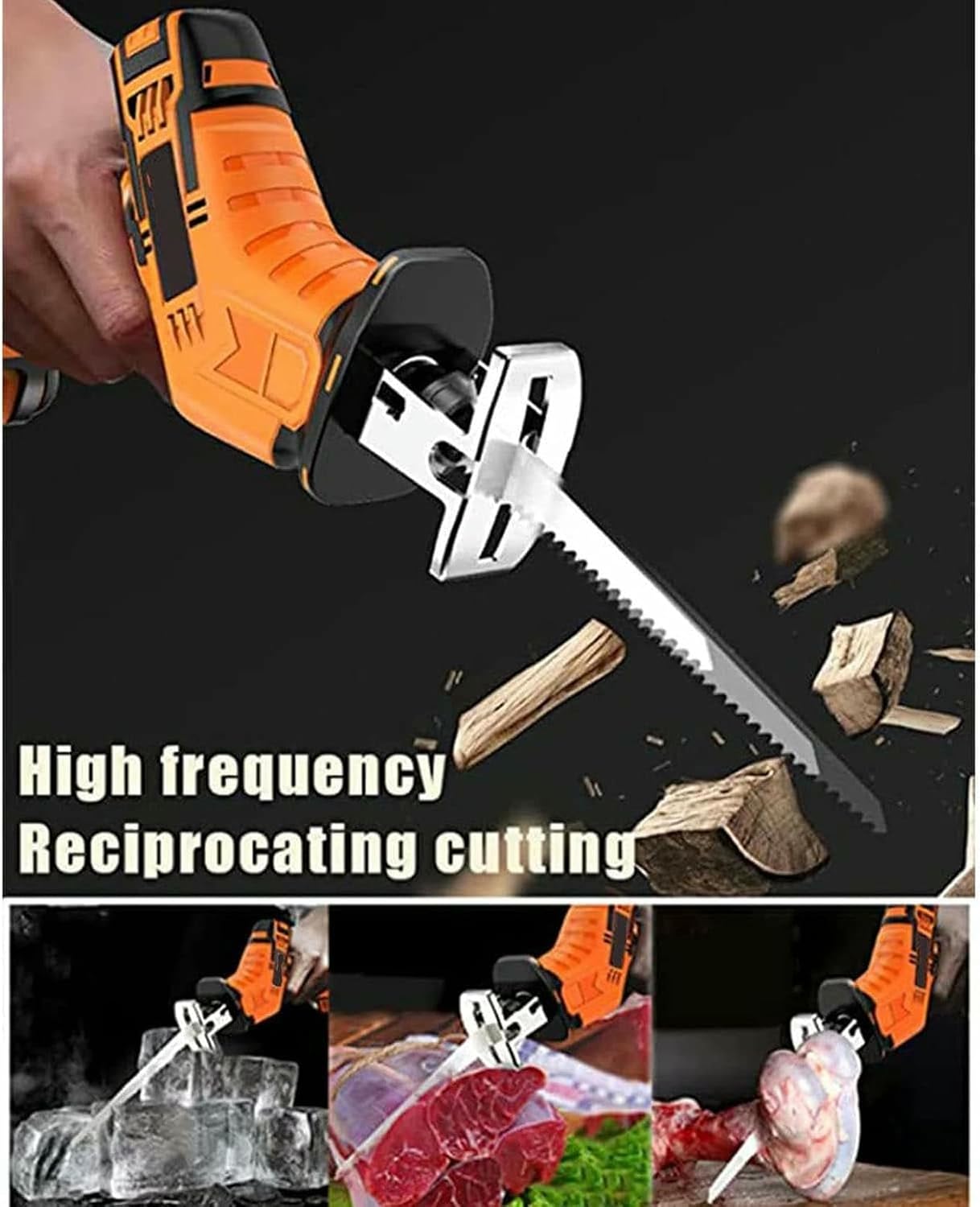 Bone Saw Machine, Electric Commercial Home Butchers Saw, Electric Reciprocating Saws,Hacksaw Handheld Cordless Tools for Cutting Meat/Bones