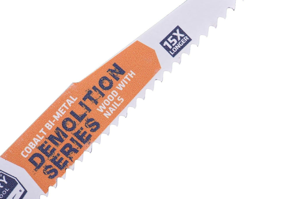 Century Drill & Tool 07785 6' Demolition Series Bi-Metal Reciprocating Saw Blade, 8/10T, 25 Pack