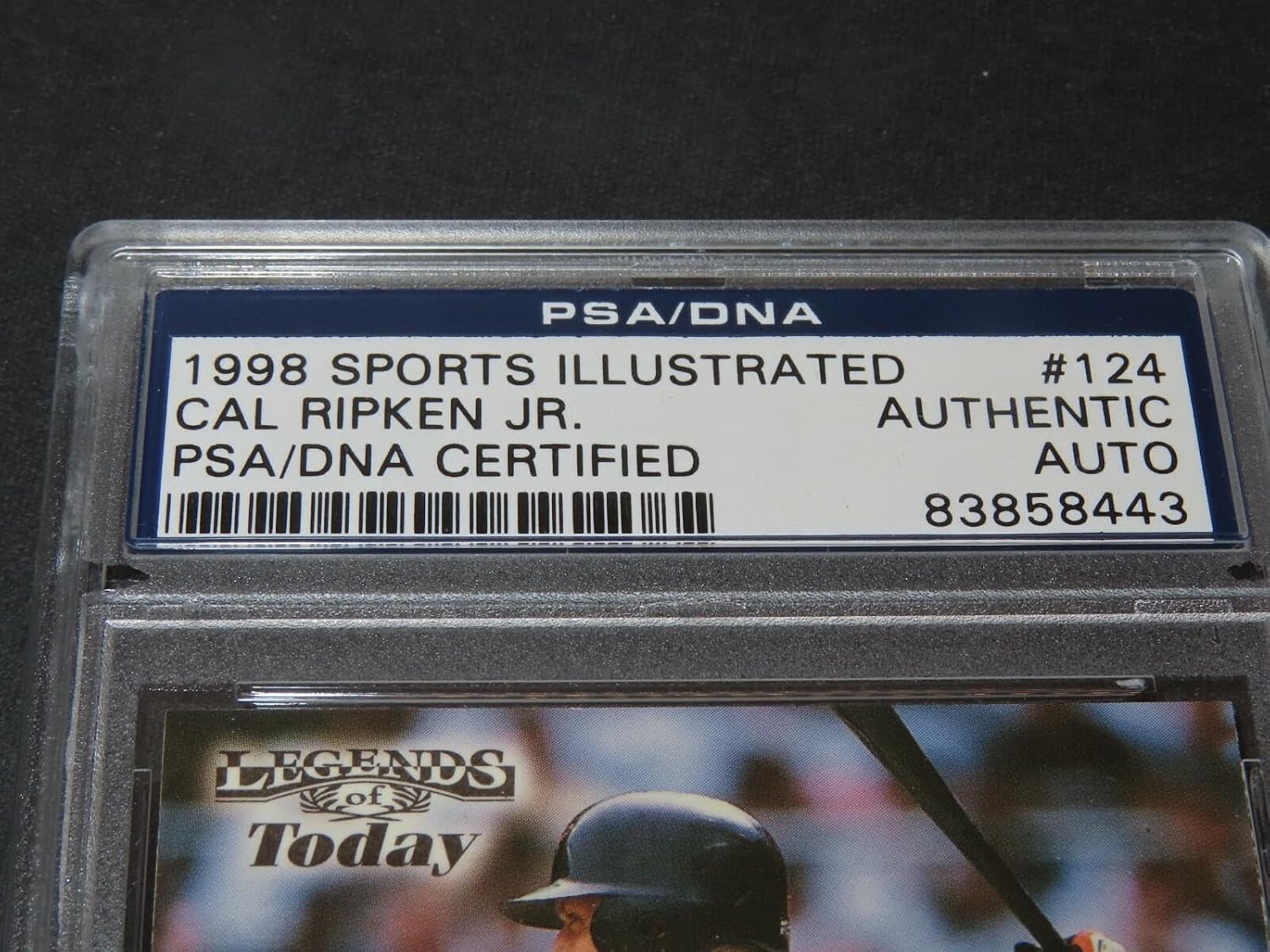 Cal Ripken Jr. Signed 1998 Sports Illustrated Card #124 Auto PSA/DNA COA 1A - Autographed MLB Magazines