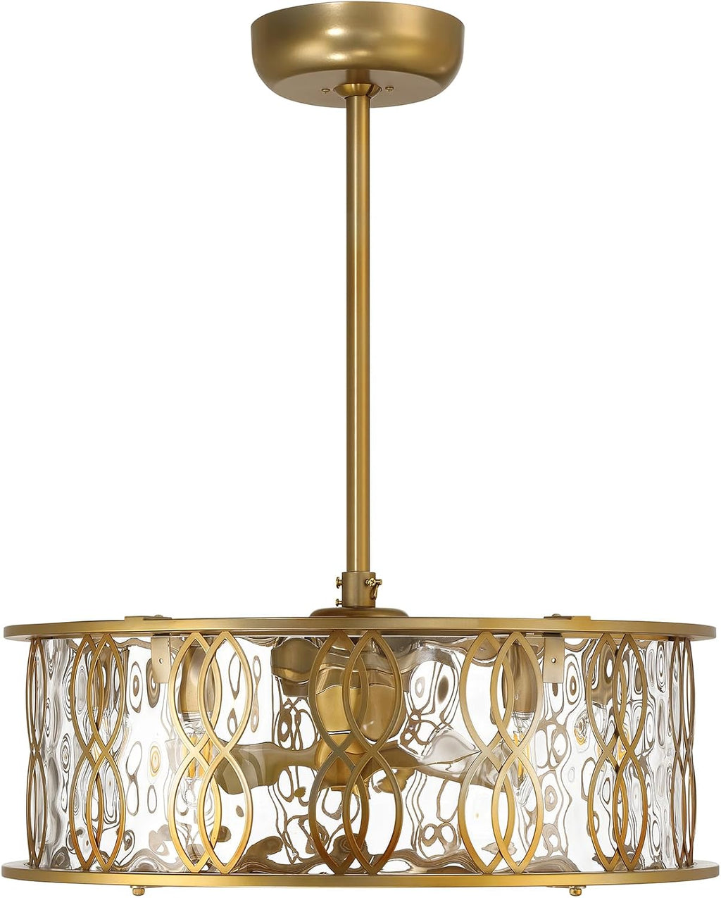 Savoy House Snowden 24 in. Indoor Burnished Brass Ceiling Fan Dallier with LED Bulbs 24-FD-2008-171