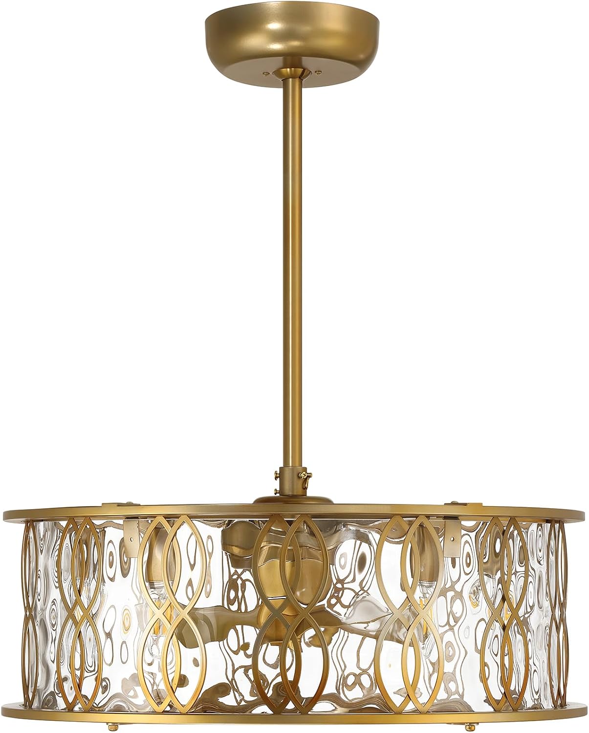 Savoy House Snowden 24 in. Indoor Burnished Brass Ceiling Fan Dallier with LED Bulbs 24-FD-2008-171