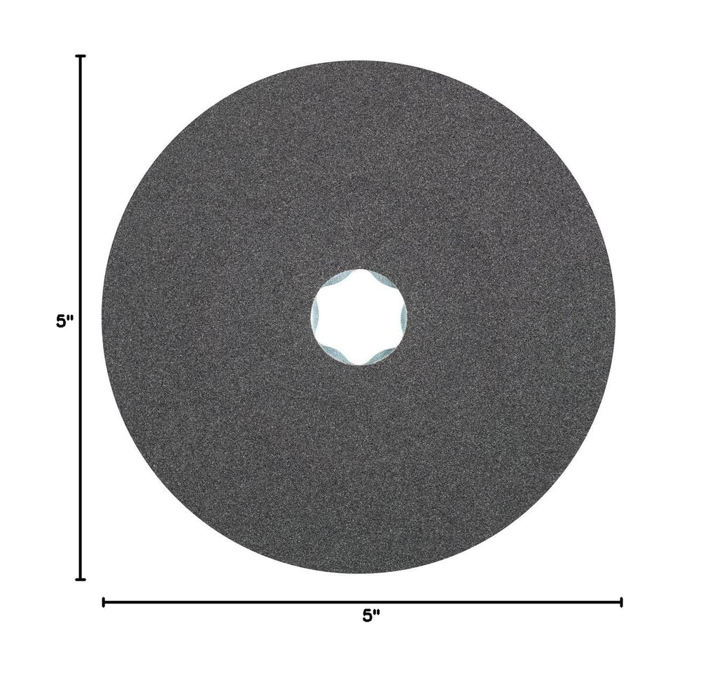 PFERD 40031 Combiclick Fibre Disc, Silicon Carbide Sic, 5' Diameter, 12200 RPM, 120 Grit (Pack of 25)