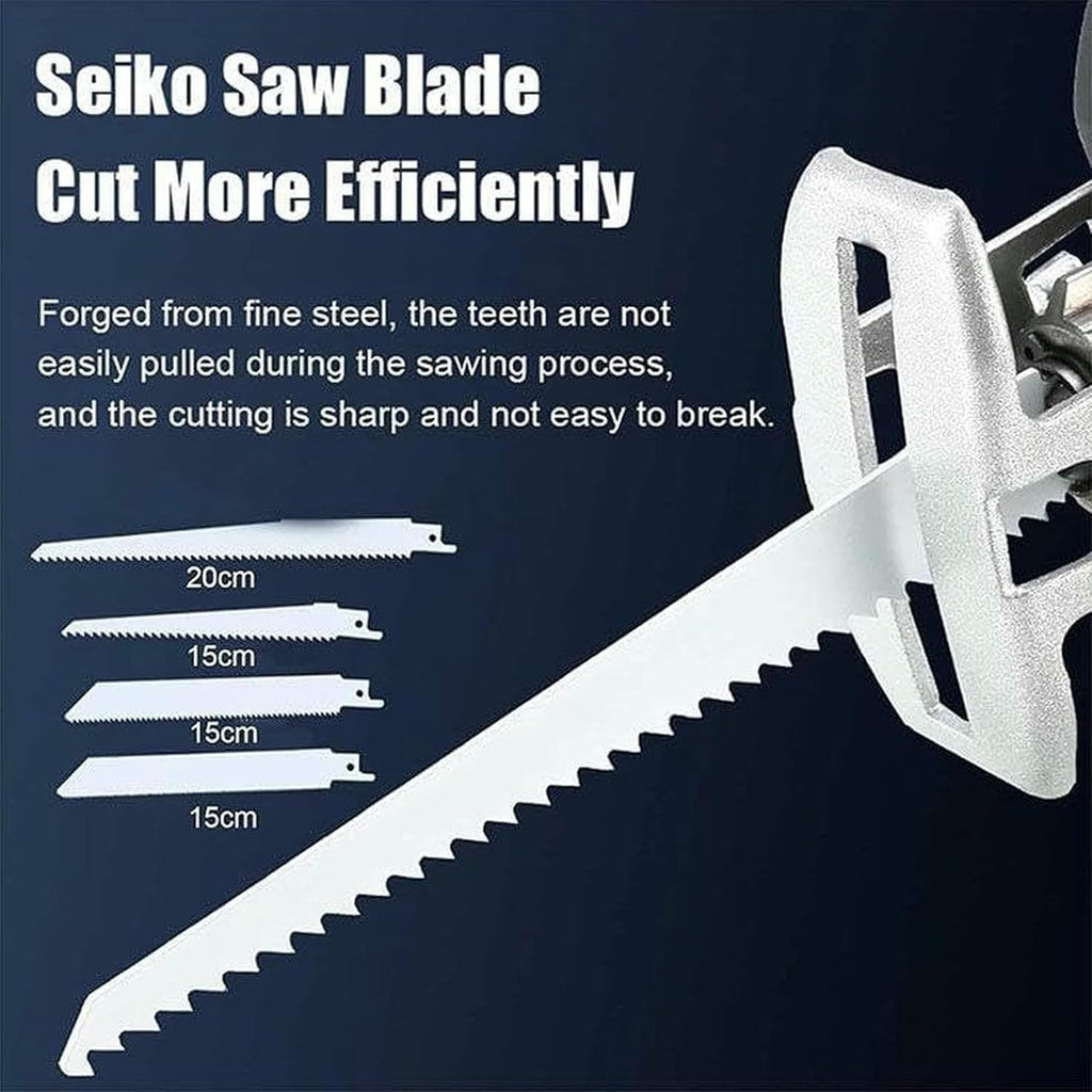 Cordless Mini Electric Reciprocating Saw Set - Professional Cordless Reciprocating Saw, Silent and Lightweight Design, Versatile for Cutting Wood, Bones