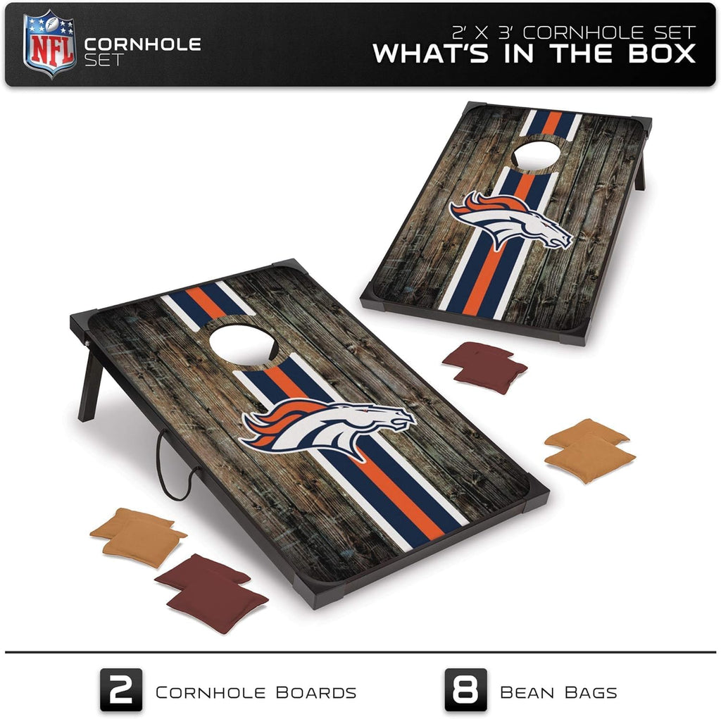 Wild Sports NFL 2' x 3' MDF Deluxe Cornhole Set - with Corners and Aprons