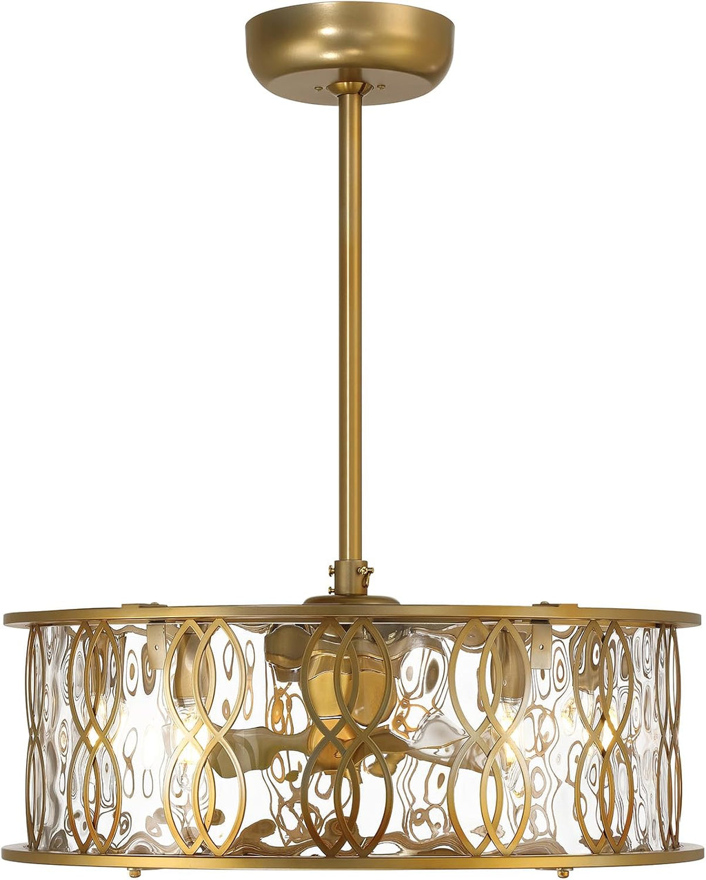 Savoy House Snowden 24 in. Indoor Burnished Brass Ceiling Fan Dallier with LED Bulbs 24-FD-2008-171